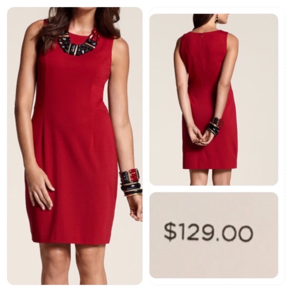 Chico’s Zahra Sleeveless Red Dress